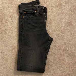 Levi’s Black Wedgie Fit Cropped Jeans